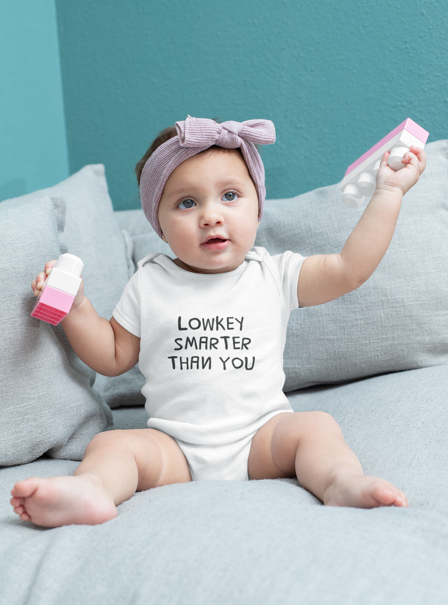 Lowkey Smarter Than You | Funny Baby Bodysuit