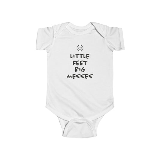 Little Feet Big Messes | Funny Baby Bodysuit